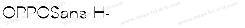 OPPOSans H字体转换